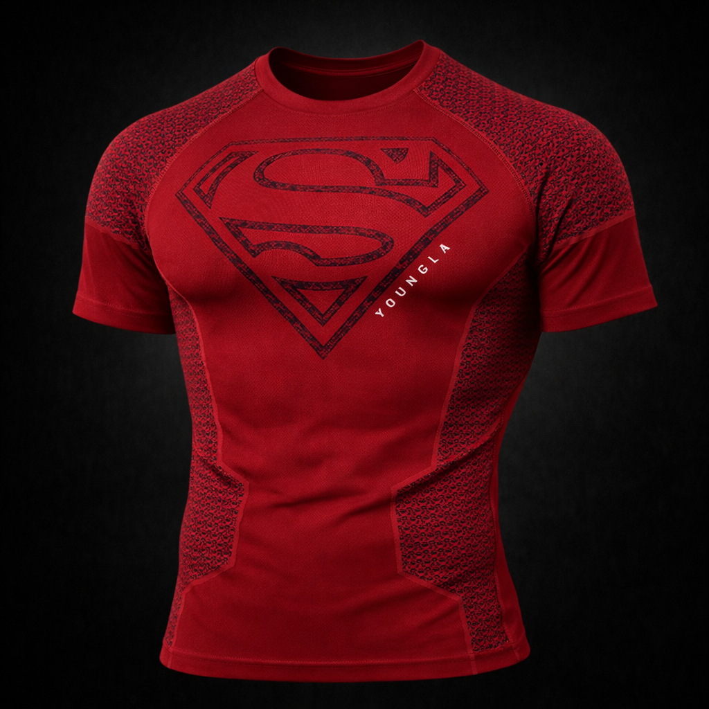 YOUNGLA SUPERMAN RED COMPRESSION